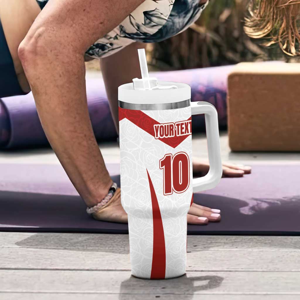 Custom England Rugby-The Red Rose Tumbler With Handle Go Champions