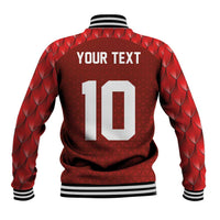 Custom Wales Rugby-The Three Feathers Baseball Jacket Go Champions