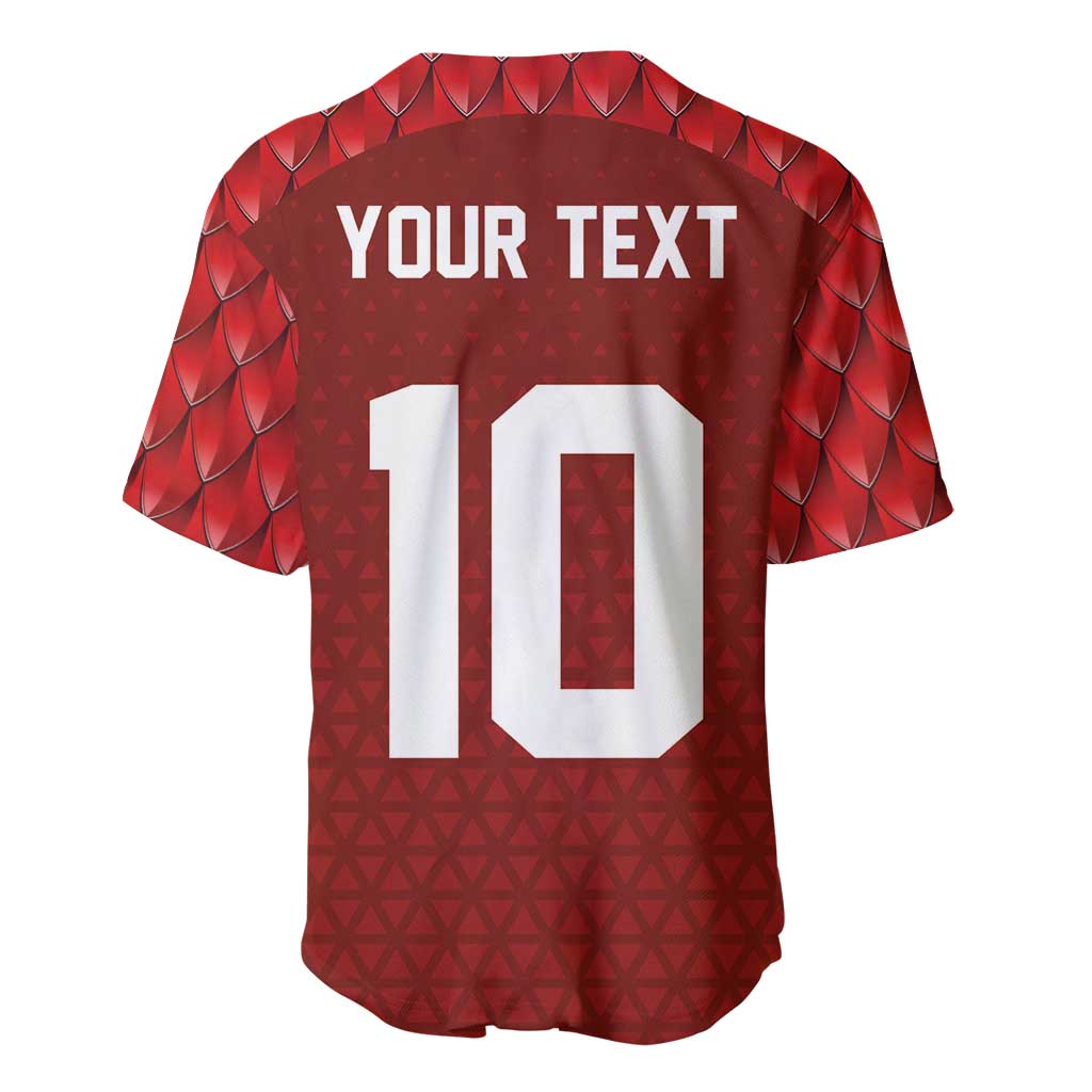 Custom Wales Rugby-The Three Feathers Baseball Jersey Go Champions