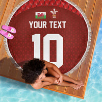 Custom Wales Rugby-The Three Feathers Beach Blanket Go Champions