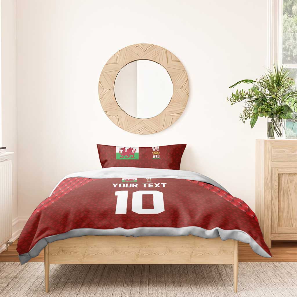 Custom Wales Rugby-The Three Feathers Bedding Set Go Champions