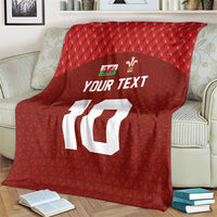 Custom Wales Rugby-The Three Feathers Blanket Go Champions