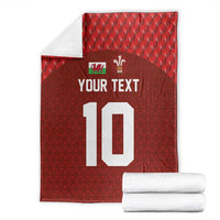 Custom Wales Rugby-The Three Feathers Blanket Go Champions