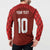 Custom Wales Rugby-The Three Feathers Button Sweatshirt Go Champions