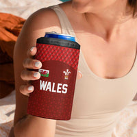 Custom Wales Rugby-The Three Feathers 4 in 1 Can Cooler Tumbler Go Champions