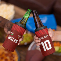 Custom Wales Rugby-The Three Feathers 4 in 1 Can Cooler Tumbler Go Champions