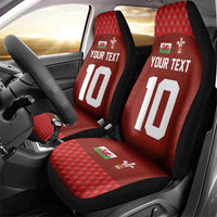 Custom Wales Rugby-The Three Feathers Car Seat Cover Go Champions