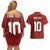 Custom Wales Rugby-The Three Feathers Couples Matching Off Shoulder Short Dress and Hawaiian Shirt Go Champions
