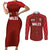 Custom Wales Rugby-The Three Feathers Couples Matching Short Sleeve Bodycon Dress and Long Sleeve Button Shirt Go Champions