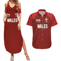 Custom Wales Rugby-The Three Feathers Couples Matching Summer Maxi Dress and Hawaiian Shirt Go Champions