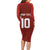 Custom Wales Rugby-The Three Feathers Family Matching Long Sleeve Bodycon Dress and Hawaiian Shirt Go Champions