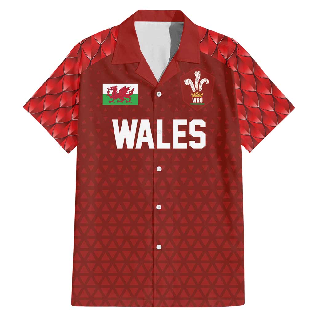 Custom Wales Rugby-The Three Feathers Family Matching Mermaid Dress and Hawaiian Shirt Go Champions