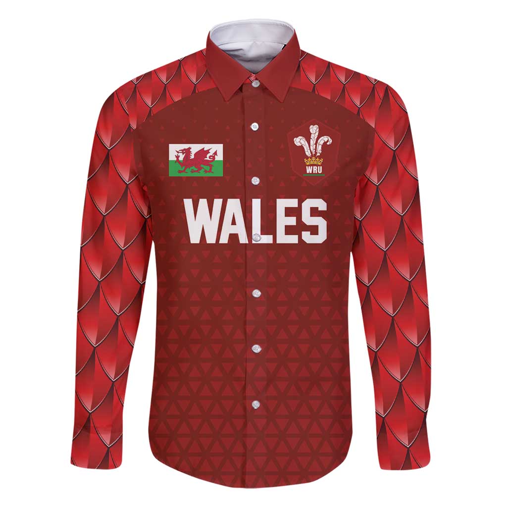 Custom Wales Rugby-The Three Feathers Family Matching Mermaid Dress and Hawaiian Shirt Go Champions