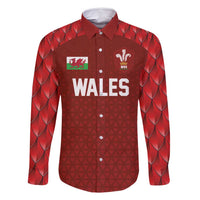 Custom Wales Rugby-The Three Feathers Family Matching Mermaid Dress and Hawaiian Shirt Go Champions