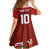 Custom Wales Rugby-The Three Feathers Family Matching Off The Shoulder Long Sleeve Dress and Hawaiian Shirt Go Champions