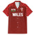 Custom Wales Rugby-The Three Feathers Family Matching Off The Shoulder Long Sleeve Dress and Hawaiian Shirt Go Champions