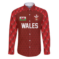 Custom Wales Rugby-The Three Feathers Family Matching Off The Shoulder Long Sleeve Dress and Hawaiian Shirt Go Champions