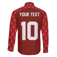 Custom Wales Rugby-The Three Feathers Family Matching Off The Shoulder Long Sleeve Dress and Hawaiian Shirt Go Champions