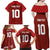 Custom Wales Rugby-The Three Feathers Family Matching Off Shoulder Maxi Dress and Hawaiian Shirt Go Champions