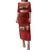 Custom Wales Rugby-The Three Feathers Family Matching Puletasi and Hawaiian Shirt Go Champions