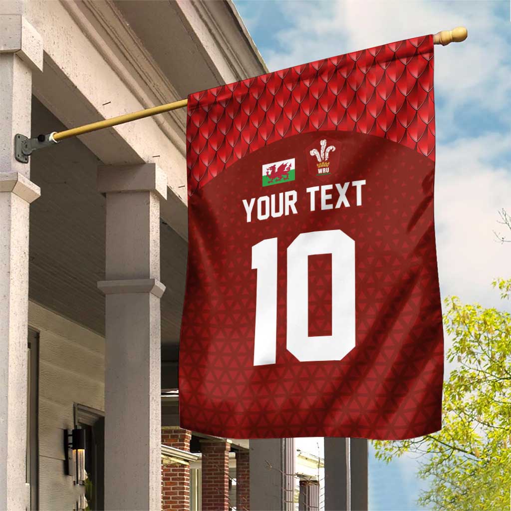 Custom Wales Rugby-The Three Feathers Garden Flag Go Champions