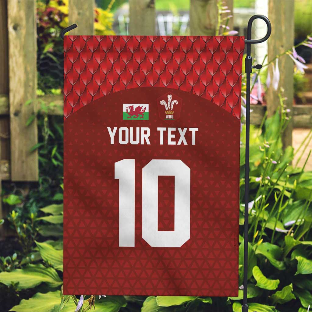 Custom Wales Rugby-The Three Feathers Garden Flag Go Champions