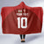Custom Wales Rugby-The Three Feathers Hooded Blanket Go Champions