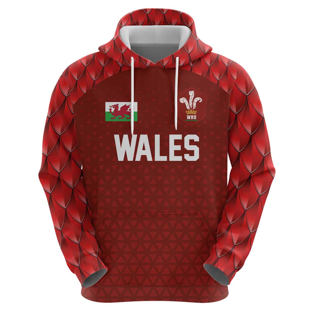 Custom Wales Rugby-The Three Feathers Hoodie Go Champions