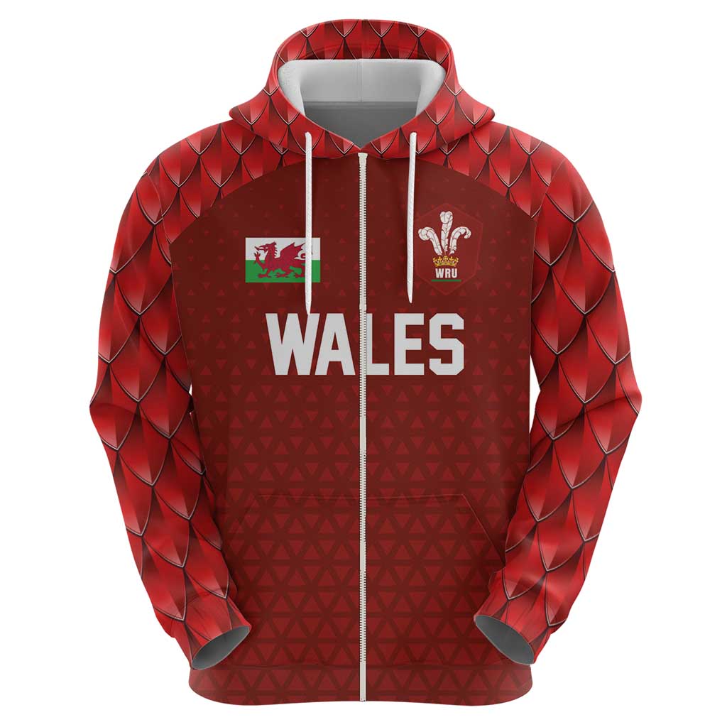 Custom Wales Rugby-The Three Feathers Hoodie Go Champions