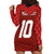 Custom Wales Rugby-The Three Feathers Hoodie Dress Go Champions