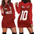 Custom Wales Rugby-The Three Feathers Hoodie Dress Go Champions