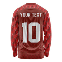 Custom Wales Rugby-The Three Feathers Long Sleeve Shirt Go Champions