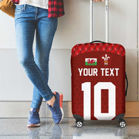 Custom Wales Rugby-The Three Feathers Luggage Cover Go Champions