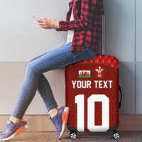 Custom Wales Rugby-The Three Feathers Luggage Cover Go Champions