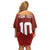 Custom Wales Rugby-The Three Feathers Off Shoulder Short Dress Go Champions
