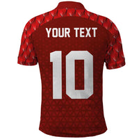 Custom Wales Rugby-The Three Feathers Polo Shirt Go Champions