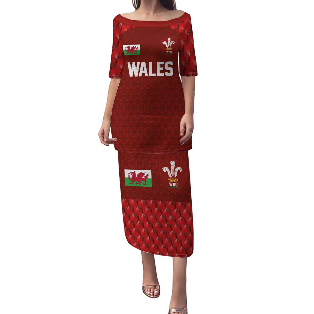 Custom Wales Rugby-The Three Feathers Puletasi Go Champions