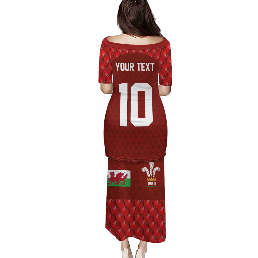 Custom Wales Rugby-The Three Feathers Puletasi Go Champions