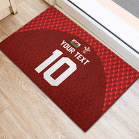 Custom Wales Rugby-The Three Feathers Rubber Doormat Go Champions