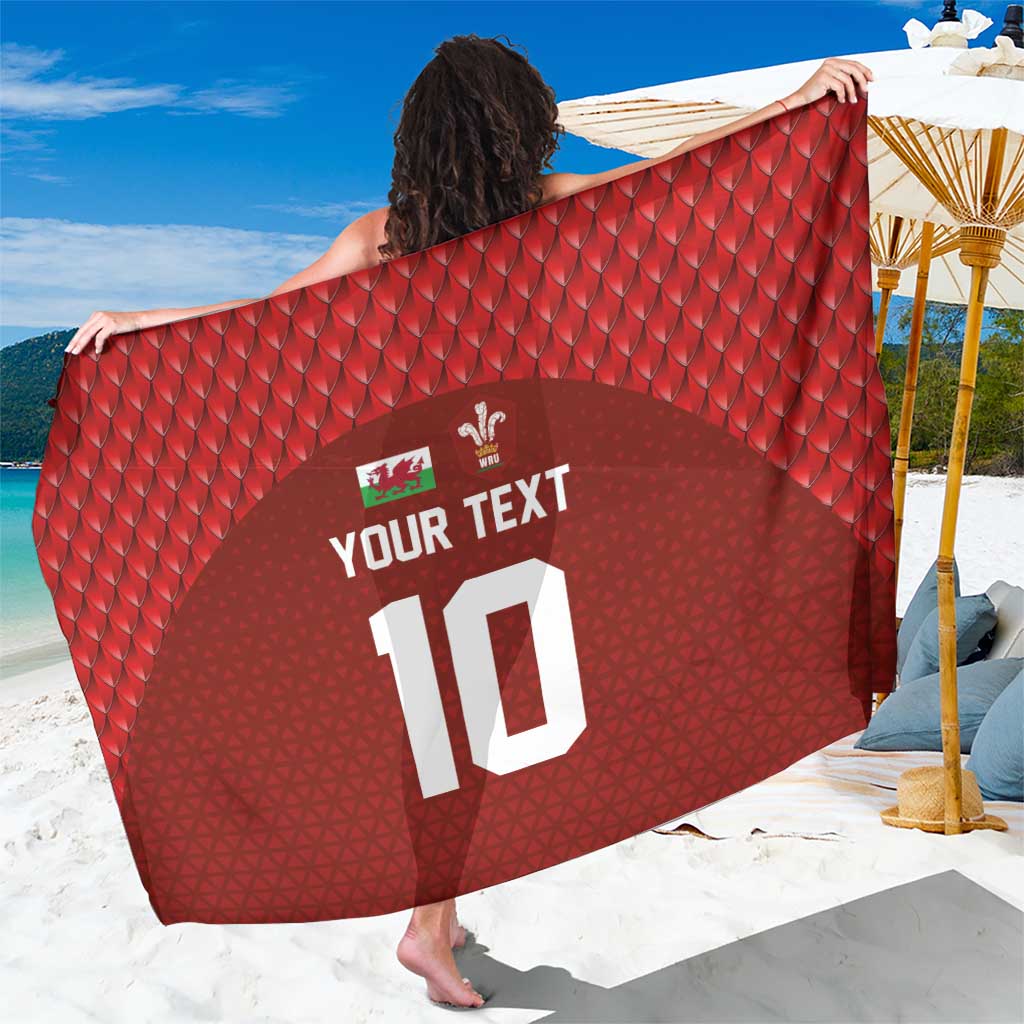 Custom Wales Rugby-The Three Feathers Sarong Go Champions