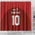 Custom Wales Rugby-The Three Feathers Shower Curtain Go Champions