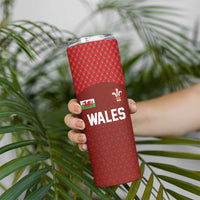 Custom Wales Rugby-The Three Feathers Skinny Tumbler Go Champions