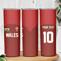 Custom Wales Rugby-The Three Feathers Skinny Tumbler Go Champions