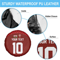 Custom Wales Rugby-The Three Feathers Spare Tire Cover Go Champions