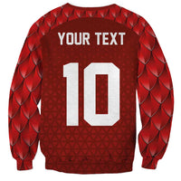 Custom Wales Rugby-The Three Feathers Sweatshirt Go Champions