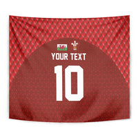 Custom Wales Rugby-The Three Feathers Tapestry Go Champions