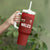 Custom Wales Rugby-The Three Feathers Tumbler With Handle Go Champions