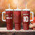 Custom Wales Rugby-The Three Feathers Tumbler With Handle Go Champions