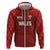 Custom Wales Rugby-The Three Feathers Zip Hoodie Go Champions