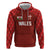 Custom Wales Rugby-The Three Feathers Zip Hoodie Go Champions